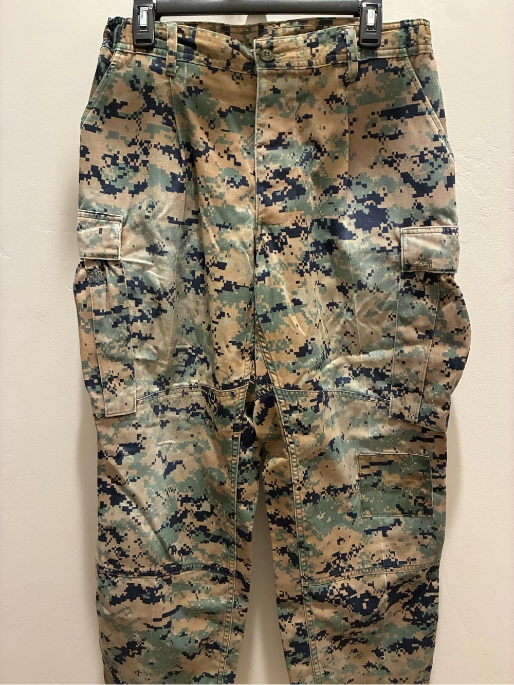 Men's Digital Woodland Camo Cargo Pants- Green/Tan #Military #camouflage pants